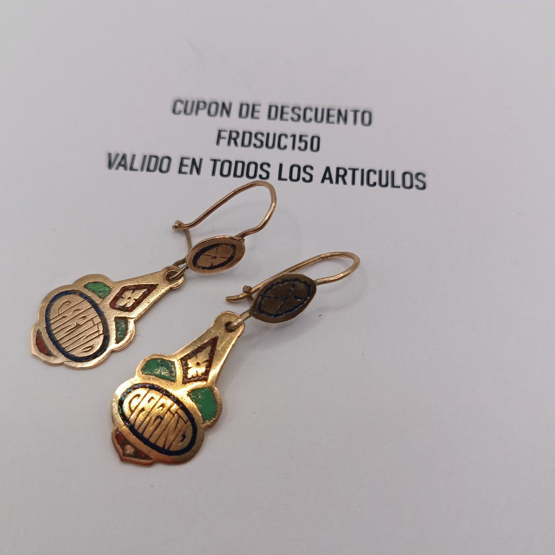 ARETES PAR ORO 8 K 4 GRMS (SEMINUEVO)