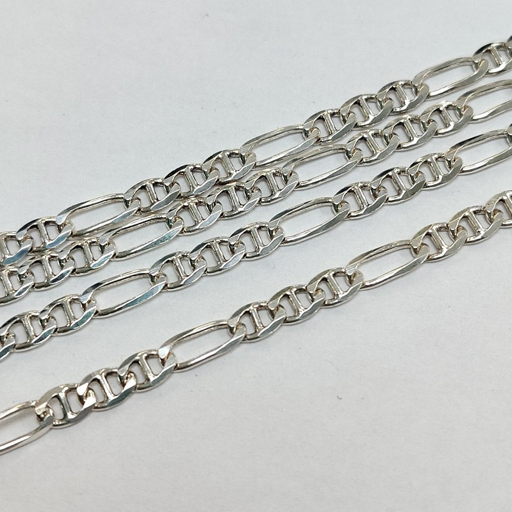 CADENA TEJIDO MARINERO PLATA .925 55 CM 8 GR (NUEVO)