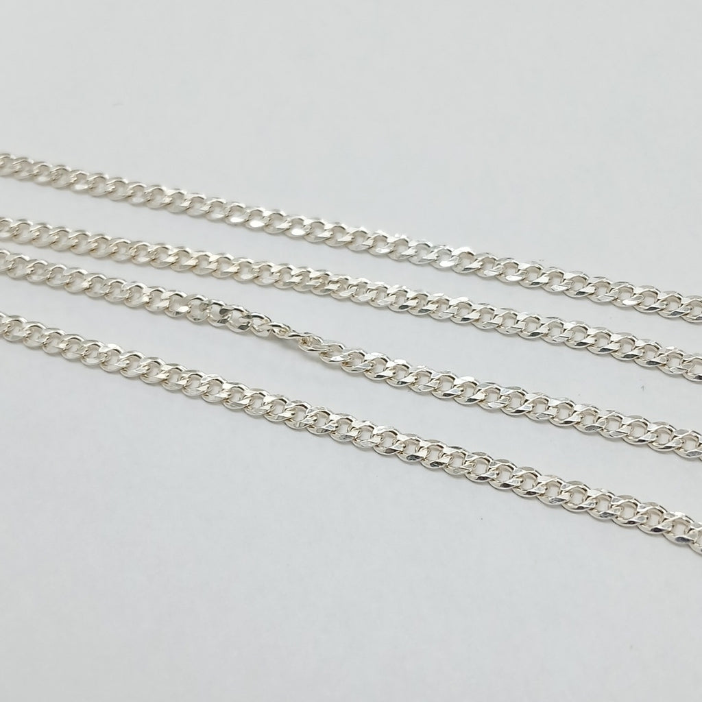 CADENA TEJIDO BARBADO PLATA .925 60 CM 6 GR (NUEVO)