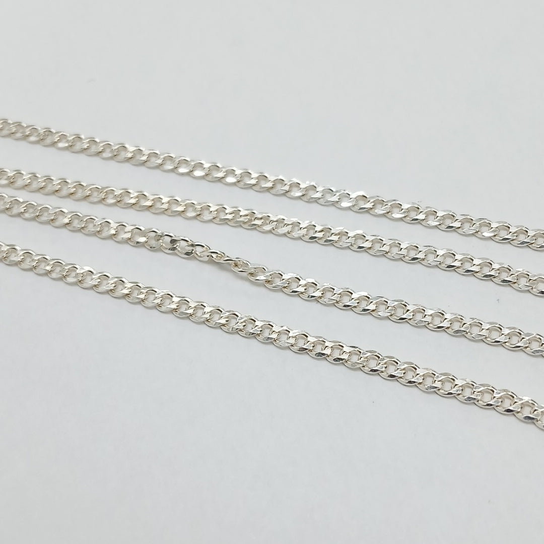 CADENA TEJIDO BARBADO PLATA .925 60 CM 6 GR (NUEVO)