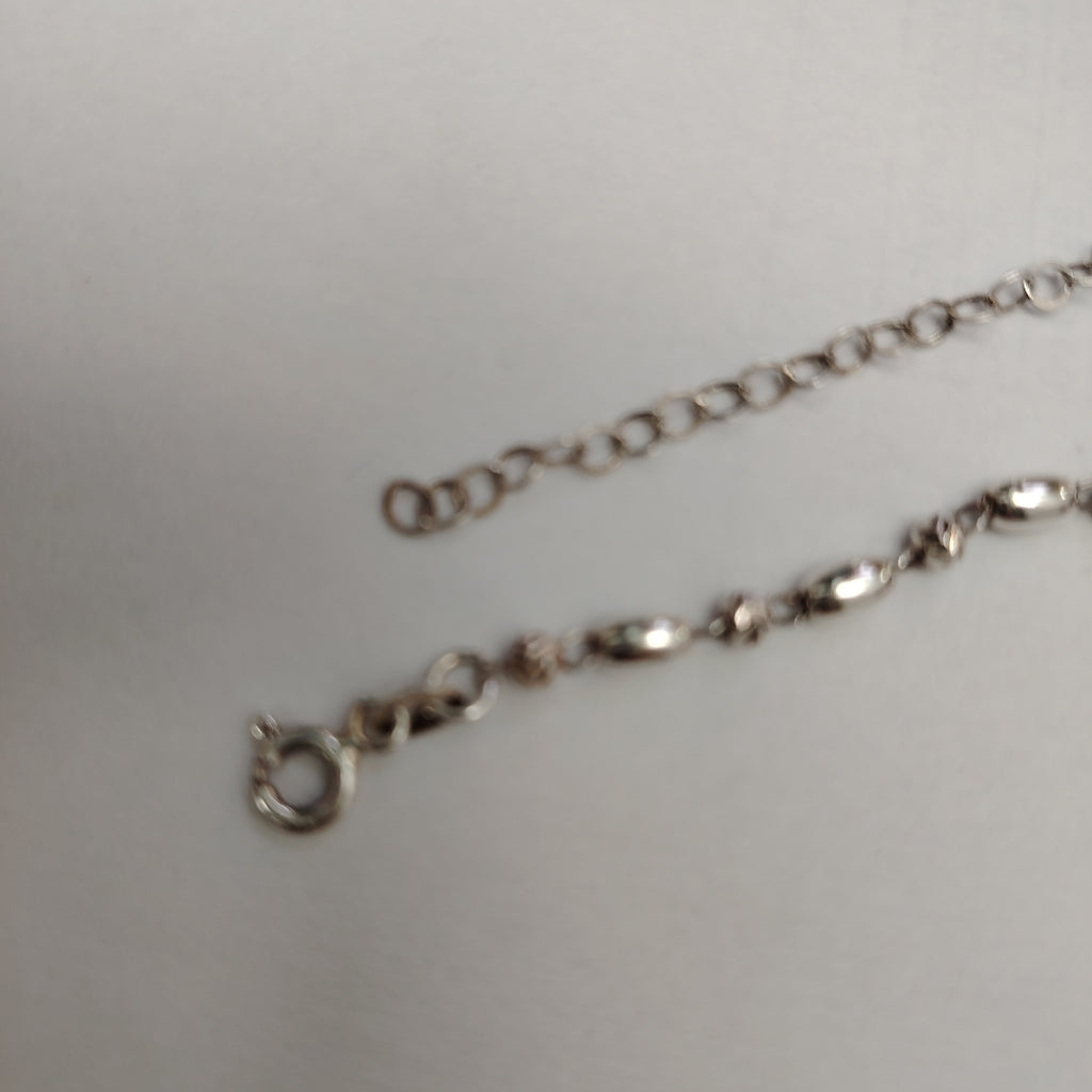 PULSERA TEJIDO INFINITO PLATA .925 18 CM 2.4 GR (NUEVO)