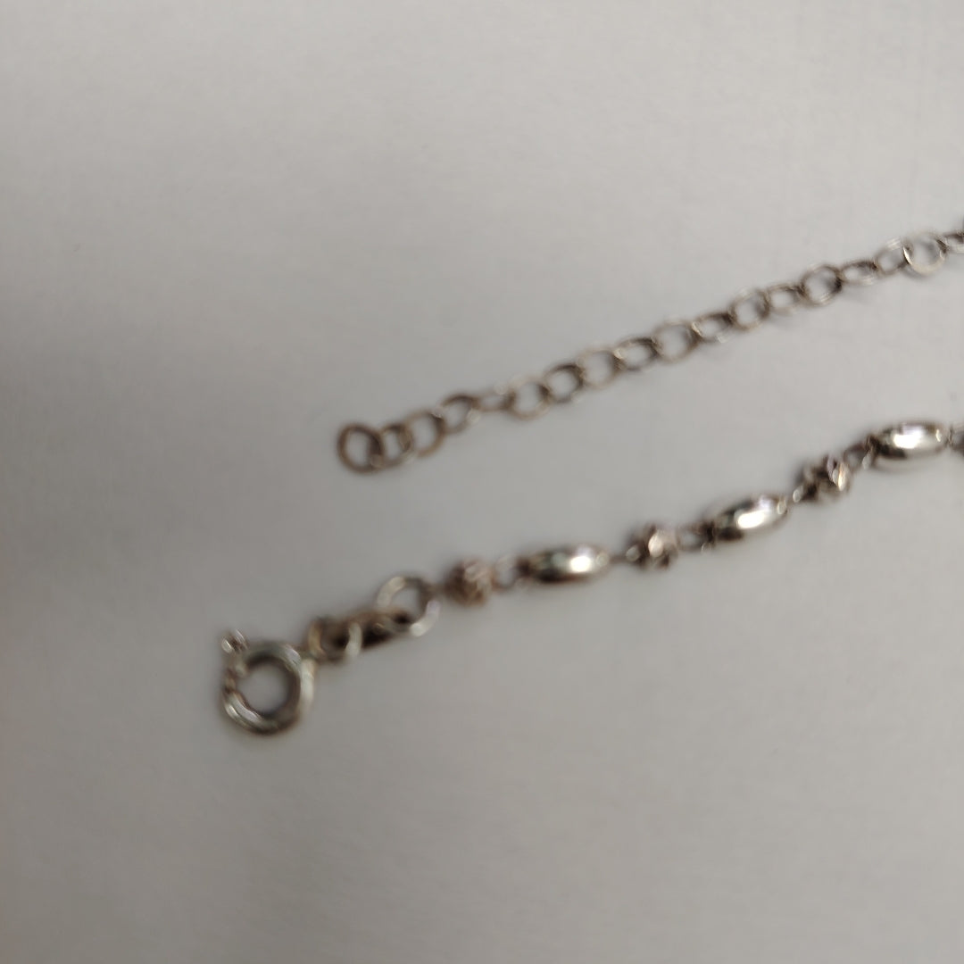 PULSERA TEJIDO INFINITO PLATA .925 18 CM 2.4 GR (NUEVO)