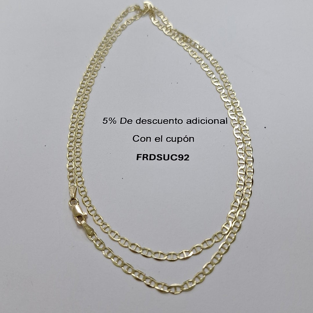 CADENAS TEJIDO GUCHI ORO 10K 60 CM 4.1 GR (NUEVO)
