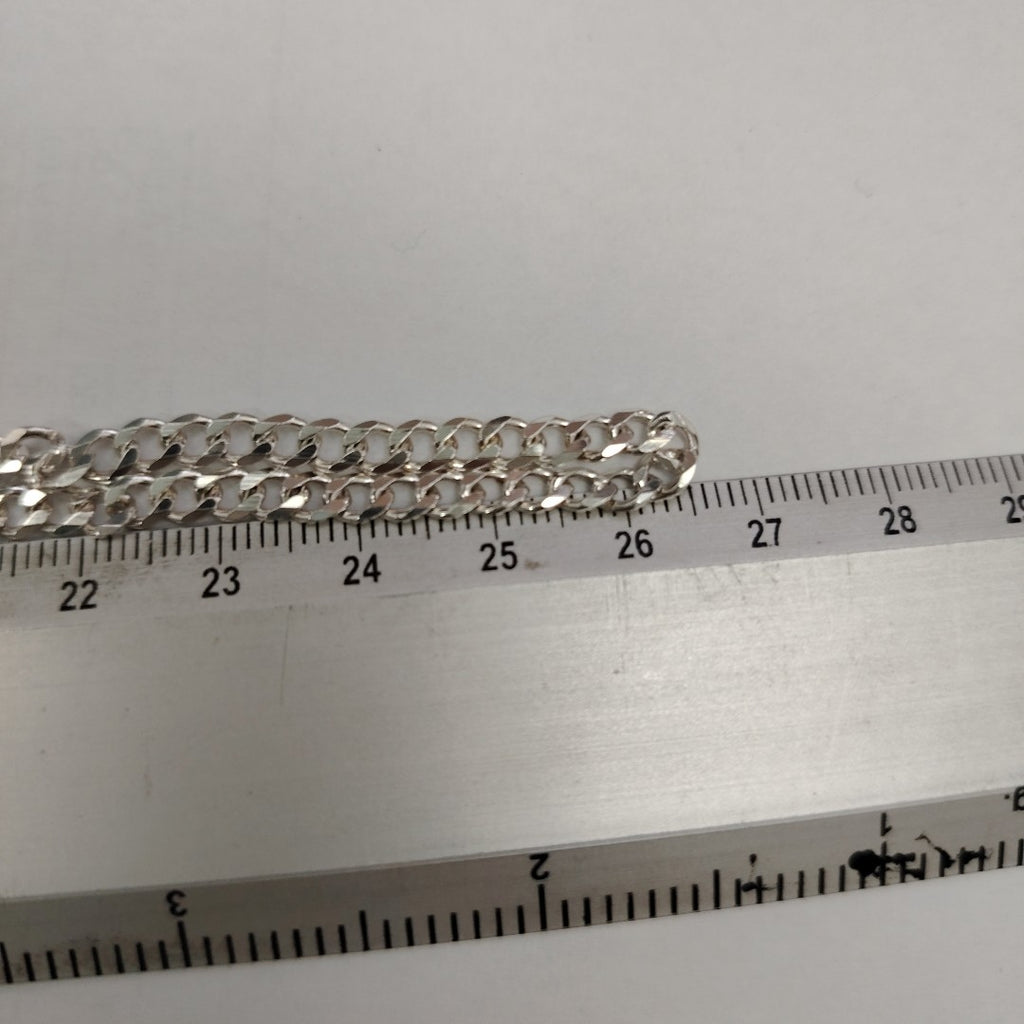CADENA TEJIDO BARBADO PLATA .925 55 CM 12.8 GR (NUEVO)