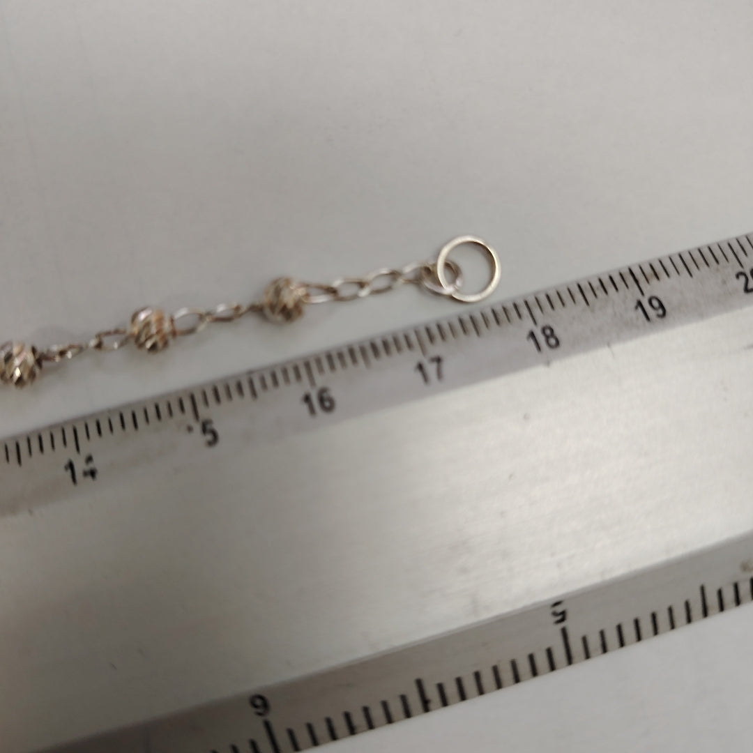 PULSERA TEJIDO ESPECIAL PLATA .925 18 CM 2.8 GR (NUEVO)