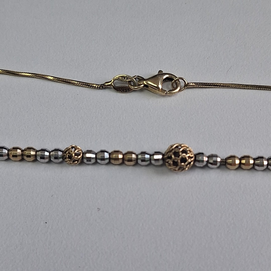 GARGANTILLA ORO COMBINADO 14 K 5.2 GRMS (SEMINUEVO)