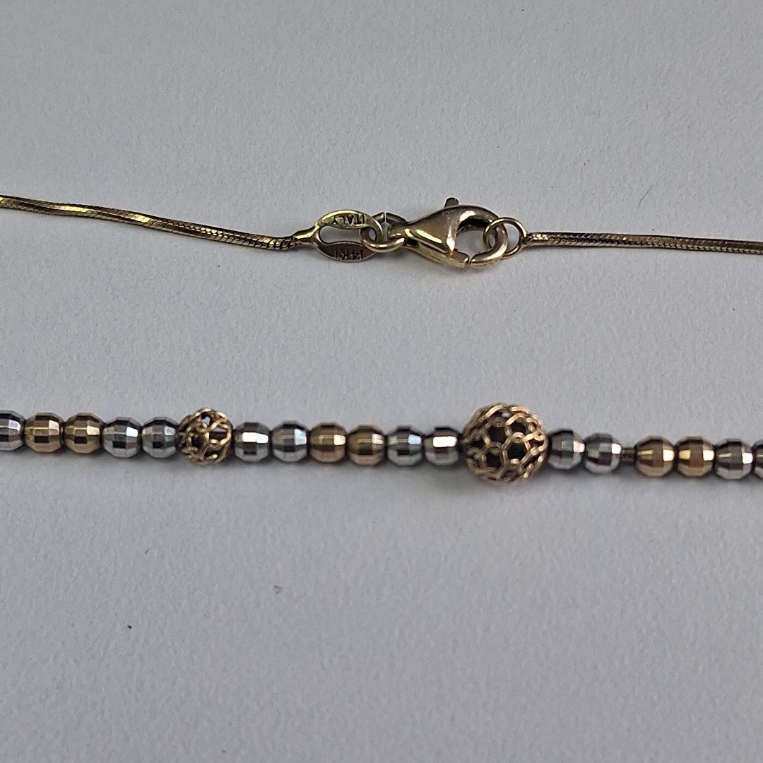 GARGANTILLA ORO COMBINADO 14 K 5.2 GRMS (SEMINUEVO)