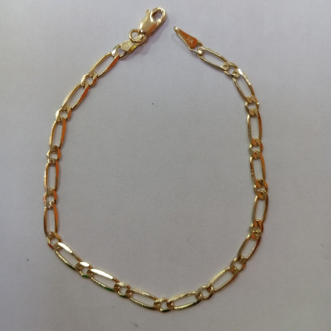 PULSERAS 1X1 ORO 14K 18 CM 2.6 GR (NUEVO)