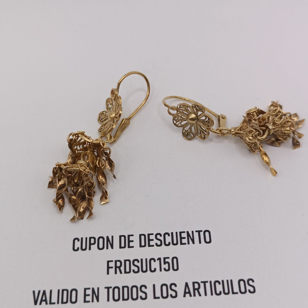 ARETES PAR ORO 10 K 6.4 GRMS (SEMINUEVO)