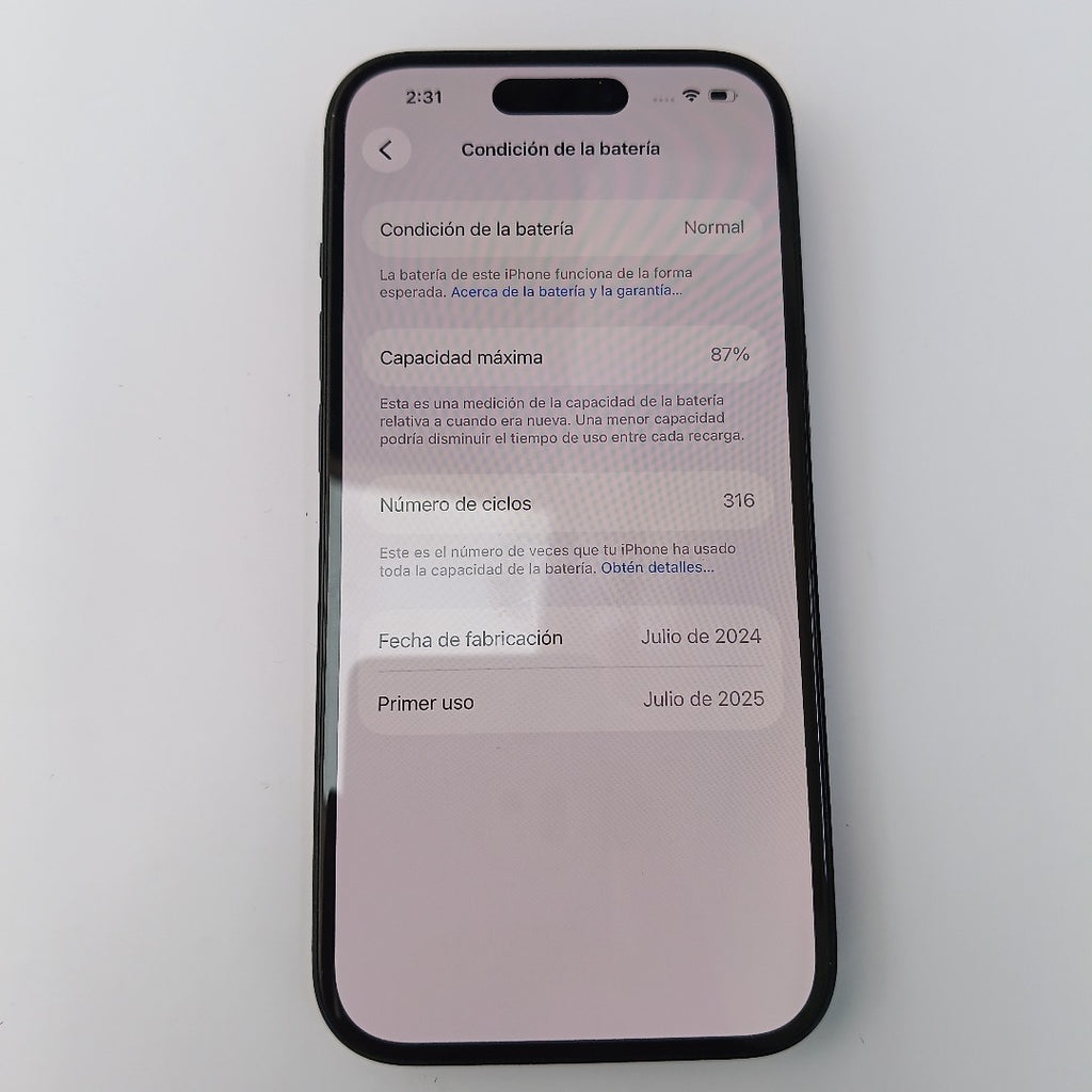 CELULAR APPLE IPHONE 15 A3090 128 GB 6 GB RAM (SEMINUEVO)