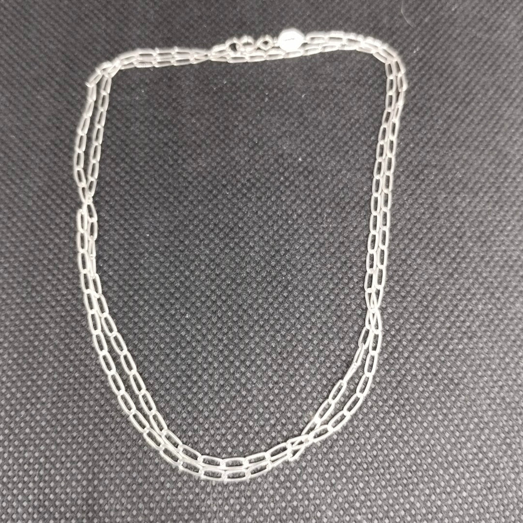 CADENA TEJIDO ESLABONES PLATA .925 55 CM 2.8 GR (NUEVO)