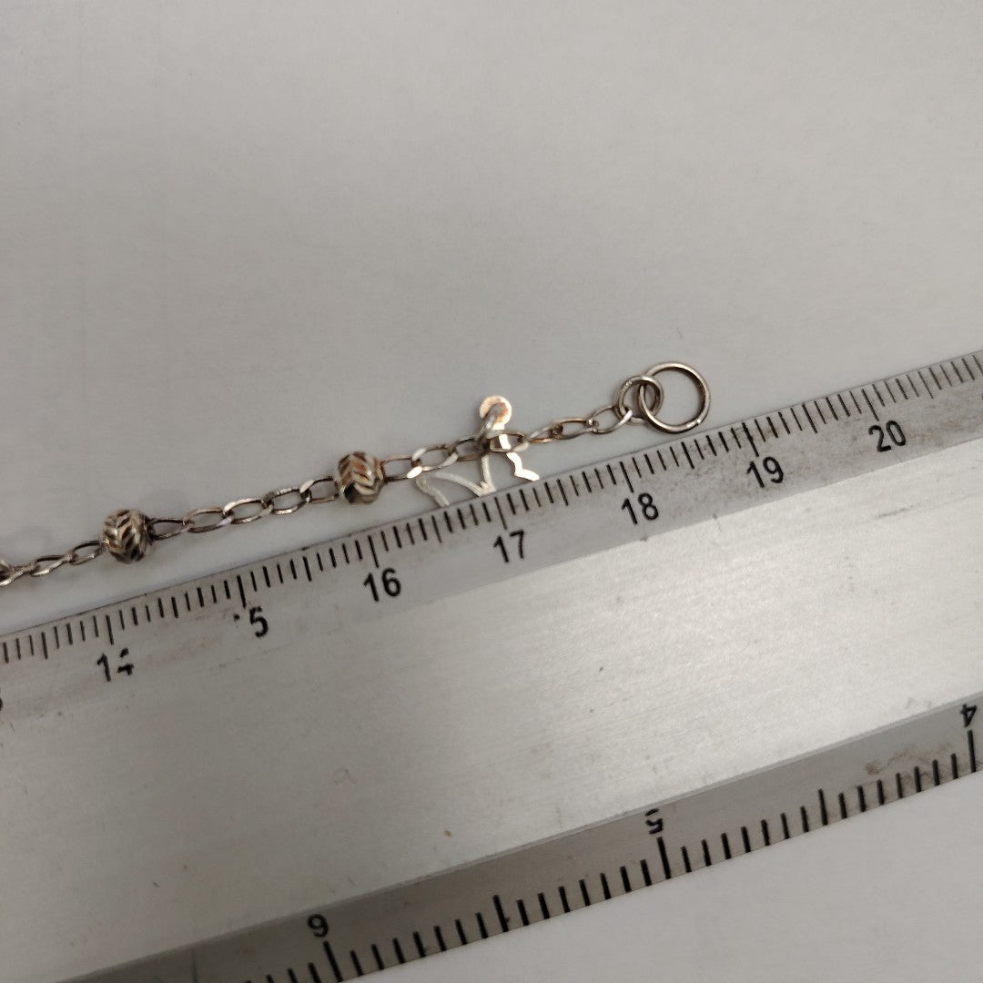 PULSERA TEJIDO ESPECIAL PLATA .925 18 CM 2.8 GR (NUEVO)