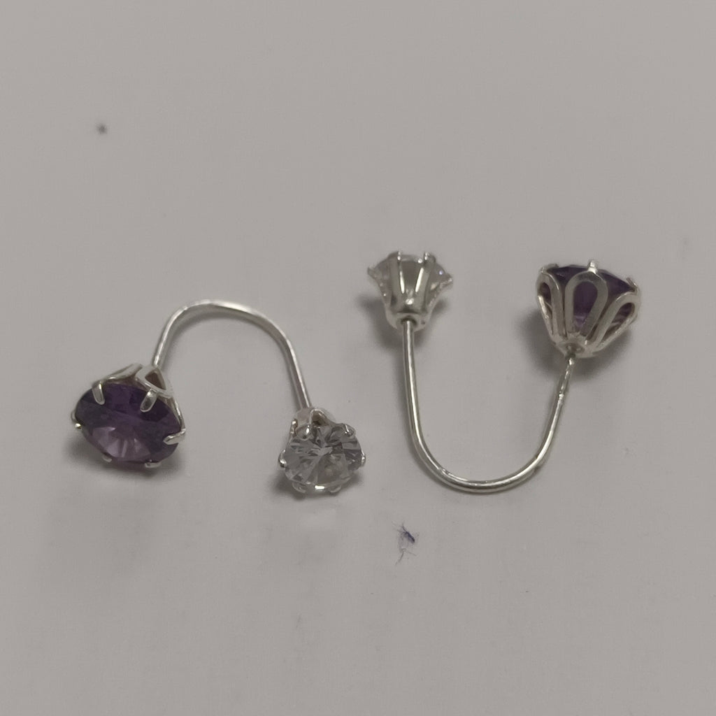 ARETES PAR PLATA 1.2 GRMS (SEMINUEVO)