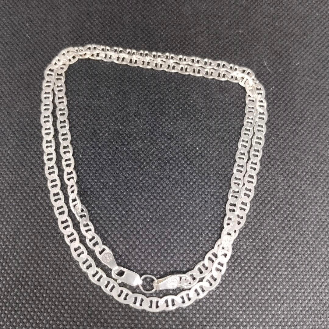 CADENA TEJIDO GUCHI PLATA .925 55 CM 12.9 GR (NUEVO)