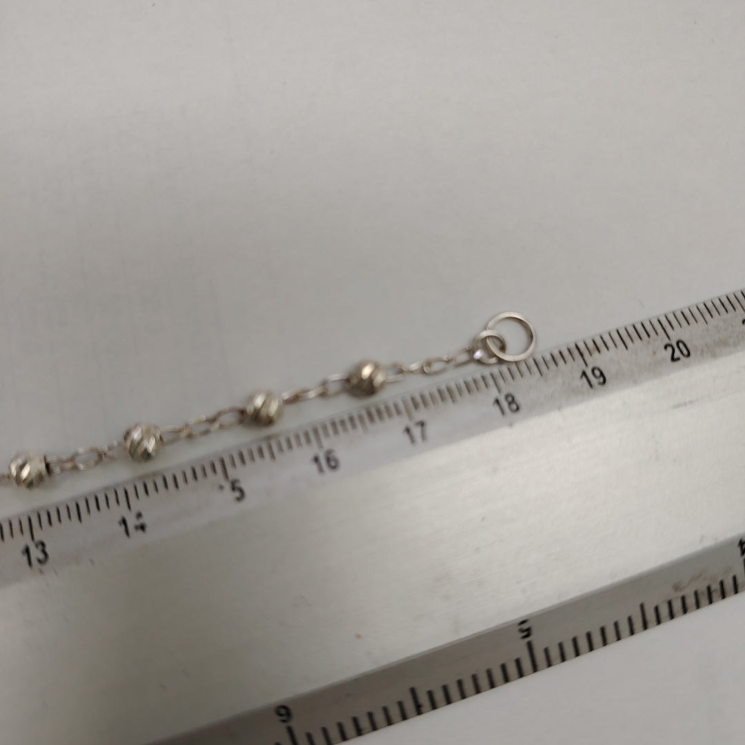 PULSERA TEJIDO TEJIDO ESPECIAL PLATA .925 18 CM 4.1 GR (NUEVO)