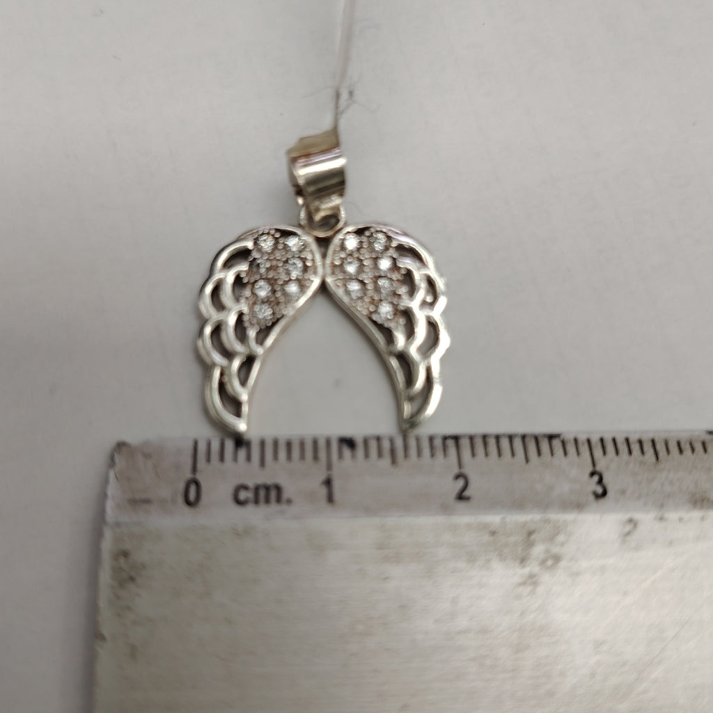 DIJE ALAS C/CIRCONIAS PLATA .925 2.2 GR (NUEVO)