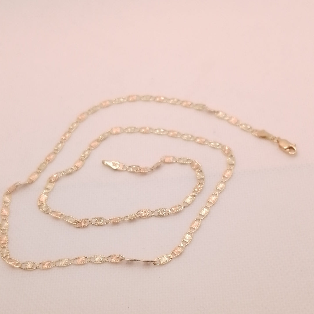 CADENAS TEJIDO GUCHI ORO 10K 55 CM 6.8 GR (NUEVO)
