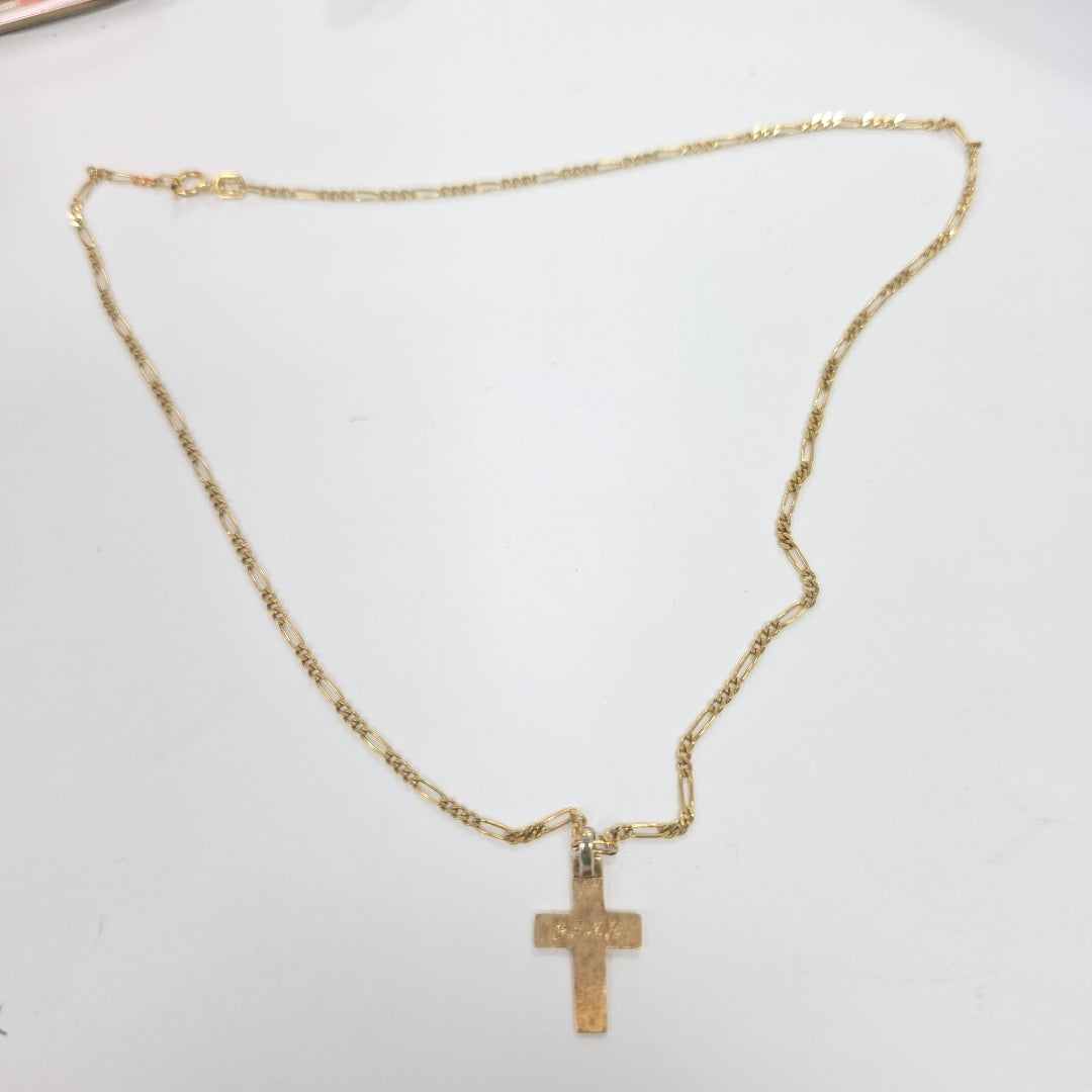 CADENA, CRUZ ORO 14 K 3.9 GRMS (SEMINUEVO)