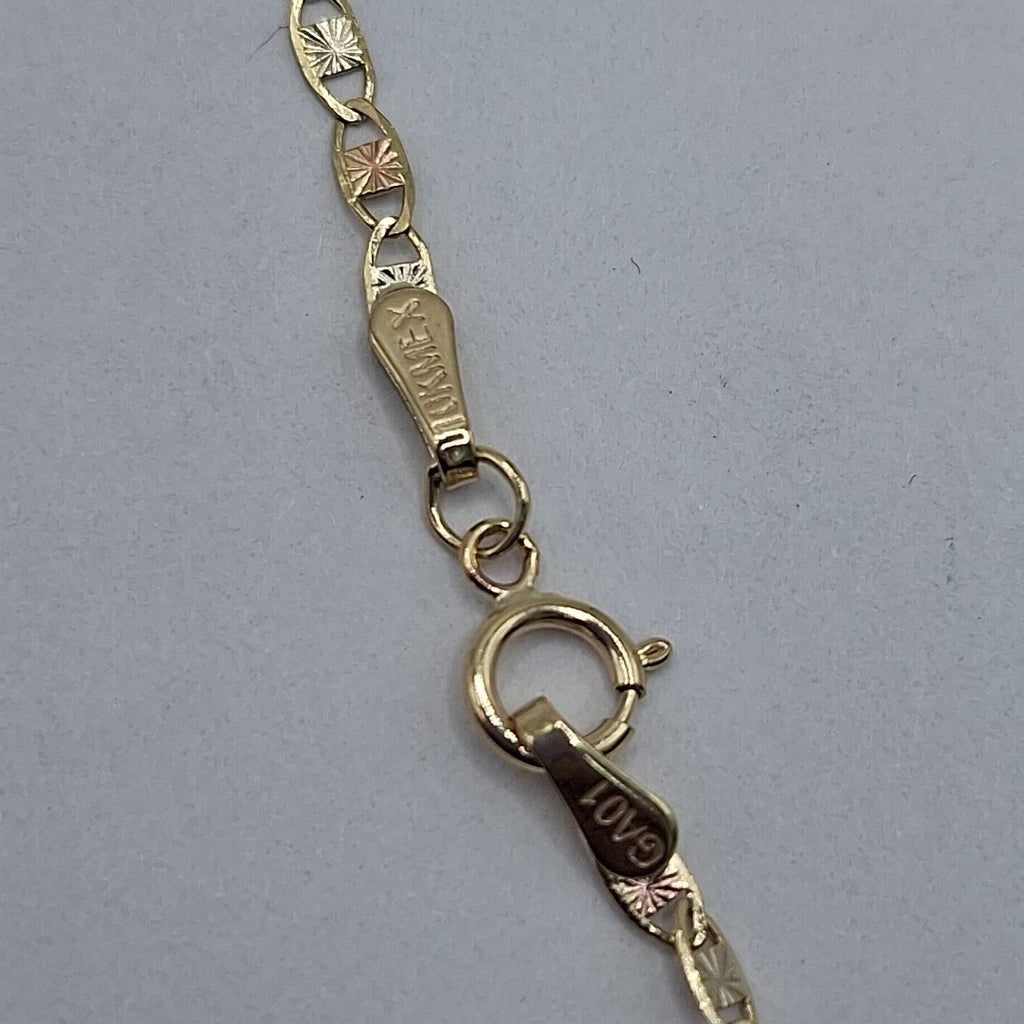 CADENAS TEJIDO GUCHI ORO 10K 60 CM 2.9 GR (NUEVO)