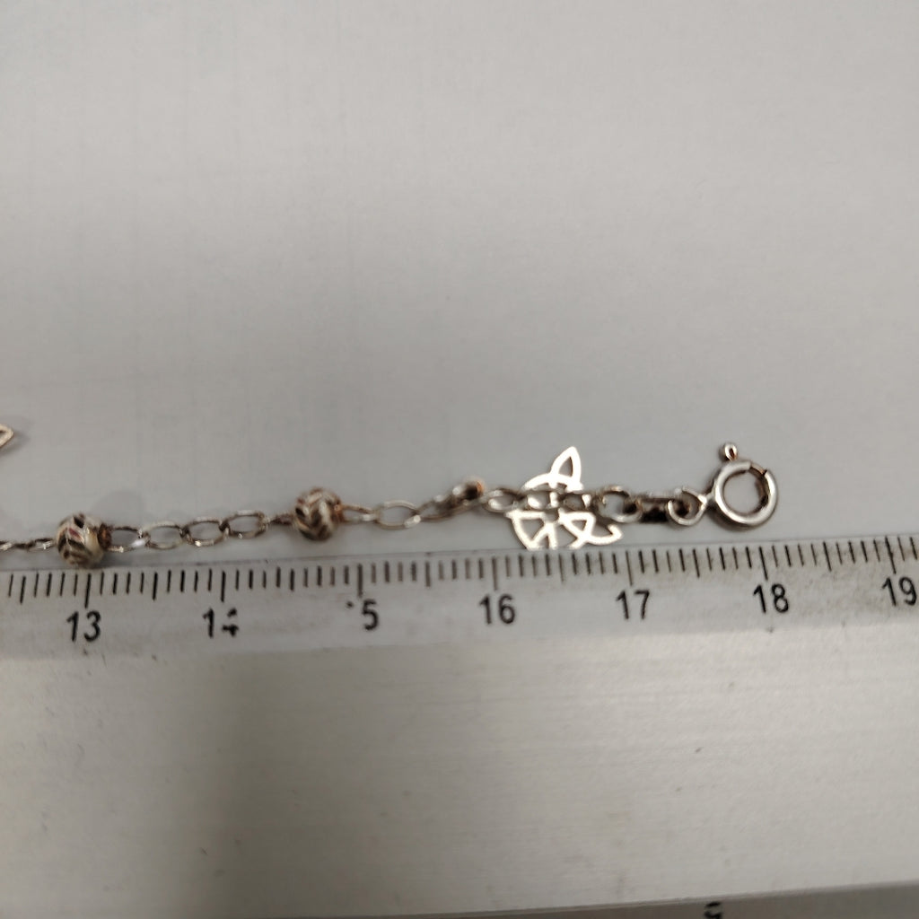 PULSERA TEJIDO ESPECIAL PLATA .925 18 CM 3.2 GR (NUEVO)