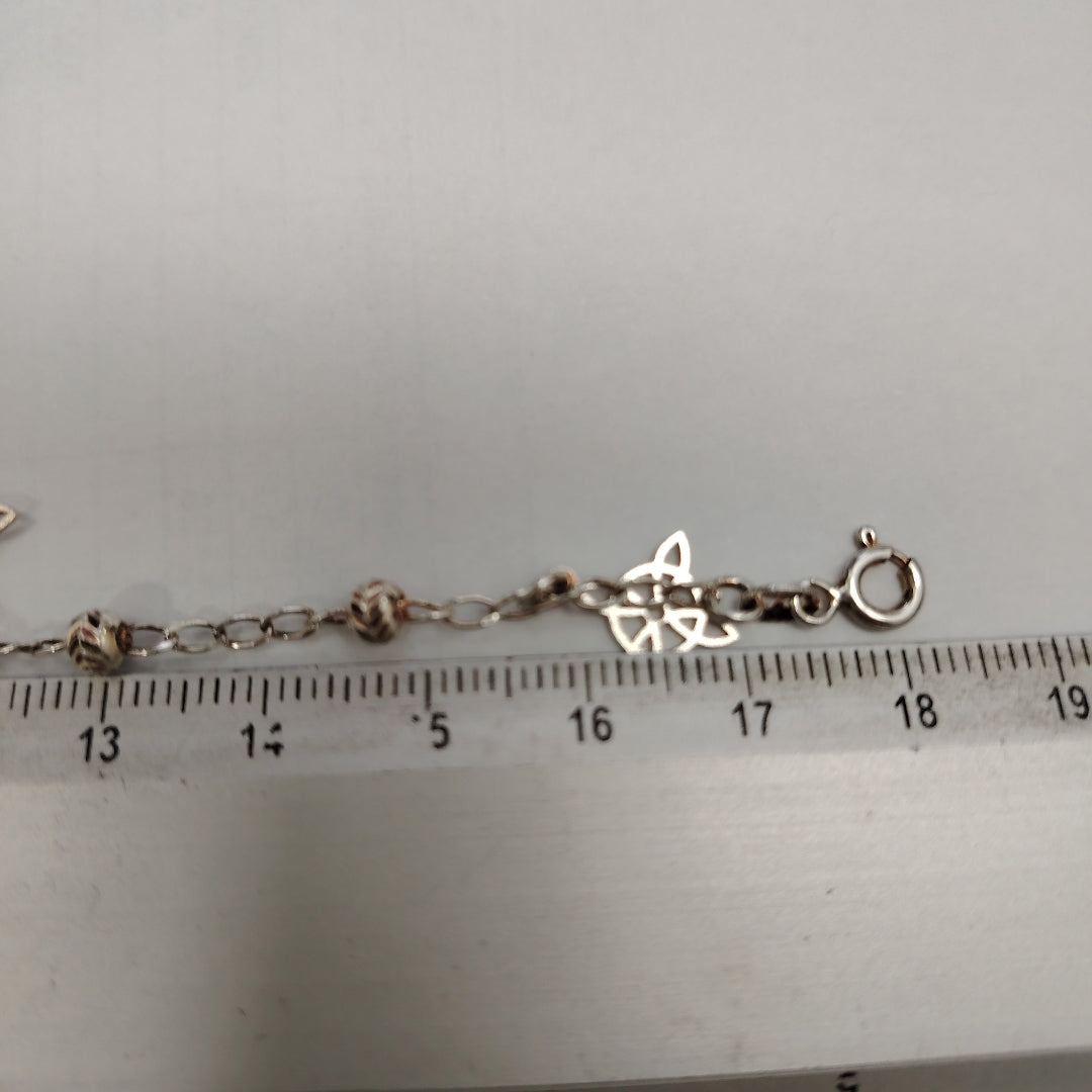 PULSERA TEJIDO ESPECIAL PLATA .925 18 CM 3.2 GR (NUEVO)