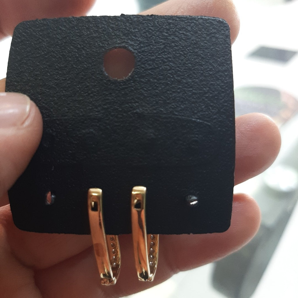 ARRACADAS PAR ORO 14 K 2.5 GRMS (SEMINUEVO)