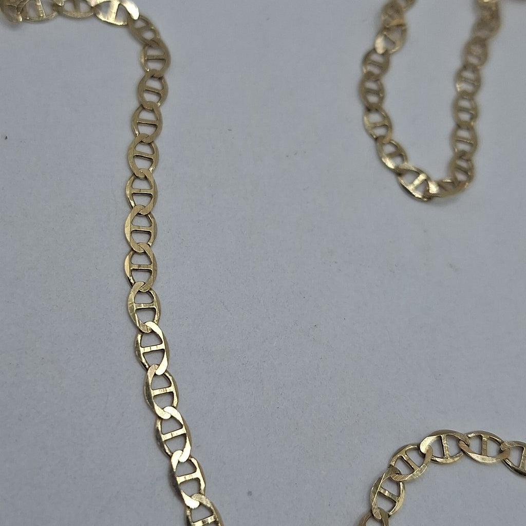 CADENAS TEJIDO GUCHI ORO 10K 55 CM 4.5 GR (NUEVO)