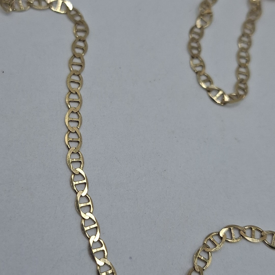 CADENAS TEJIDO GUCHI ORO 10K 55 CM 4.5 GR (NUEVO)