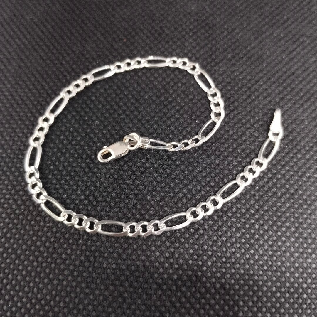 PULSERA TEJIDO 3X1 PLATA .925 18 CM 2.8 GR (NUEVO)