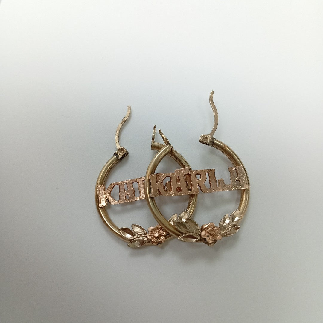 ARETES PAR ORO 14 K 3.8 GRMS (SEMINUEVO)