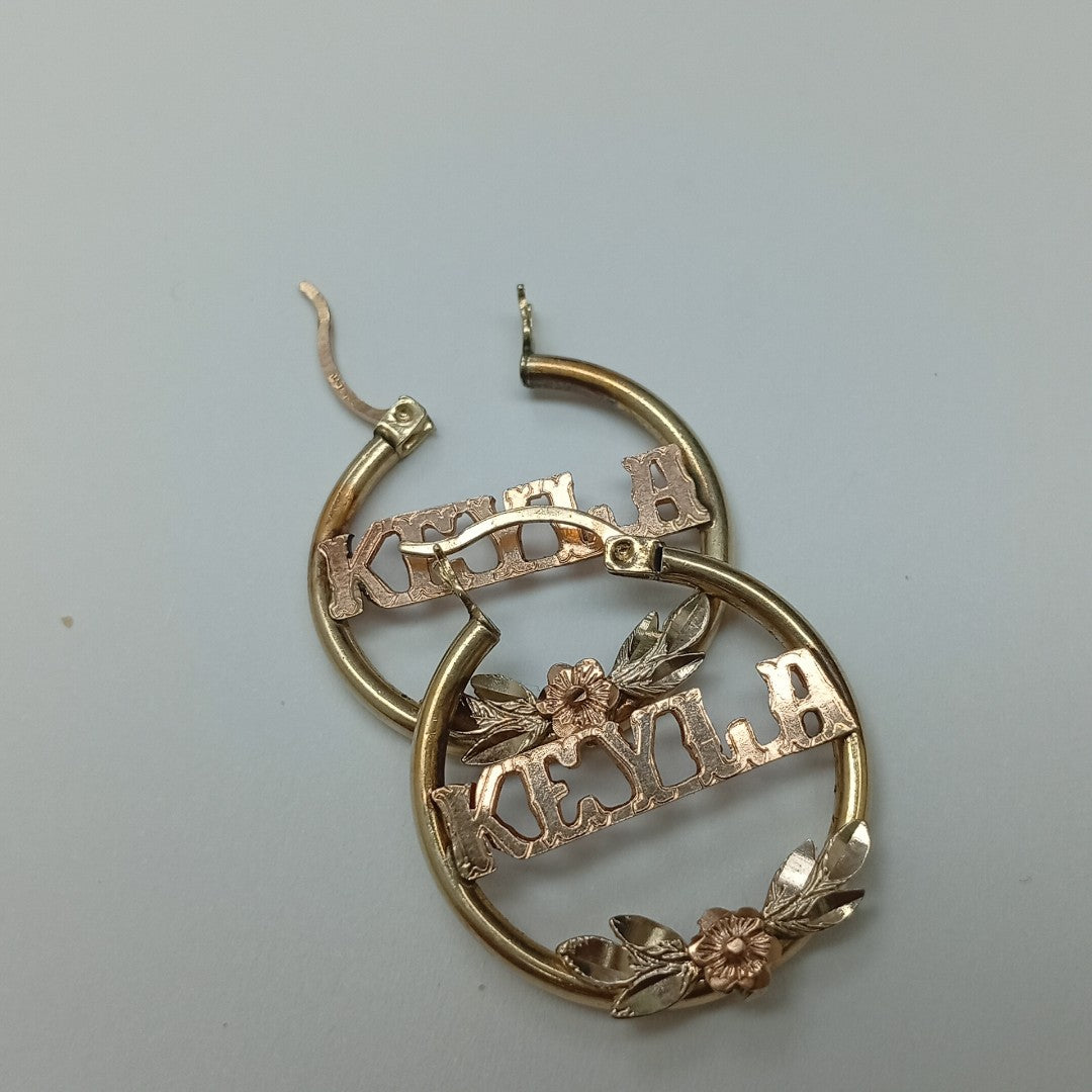 ARRACADAS PAR ORO 14 K 3.7 GRMS (SEMINUEVO)