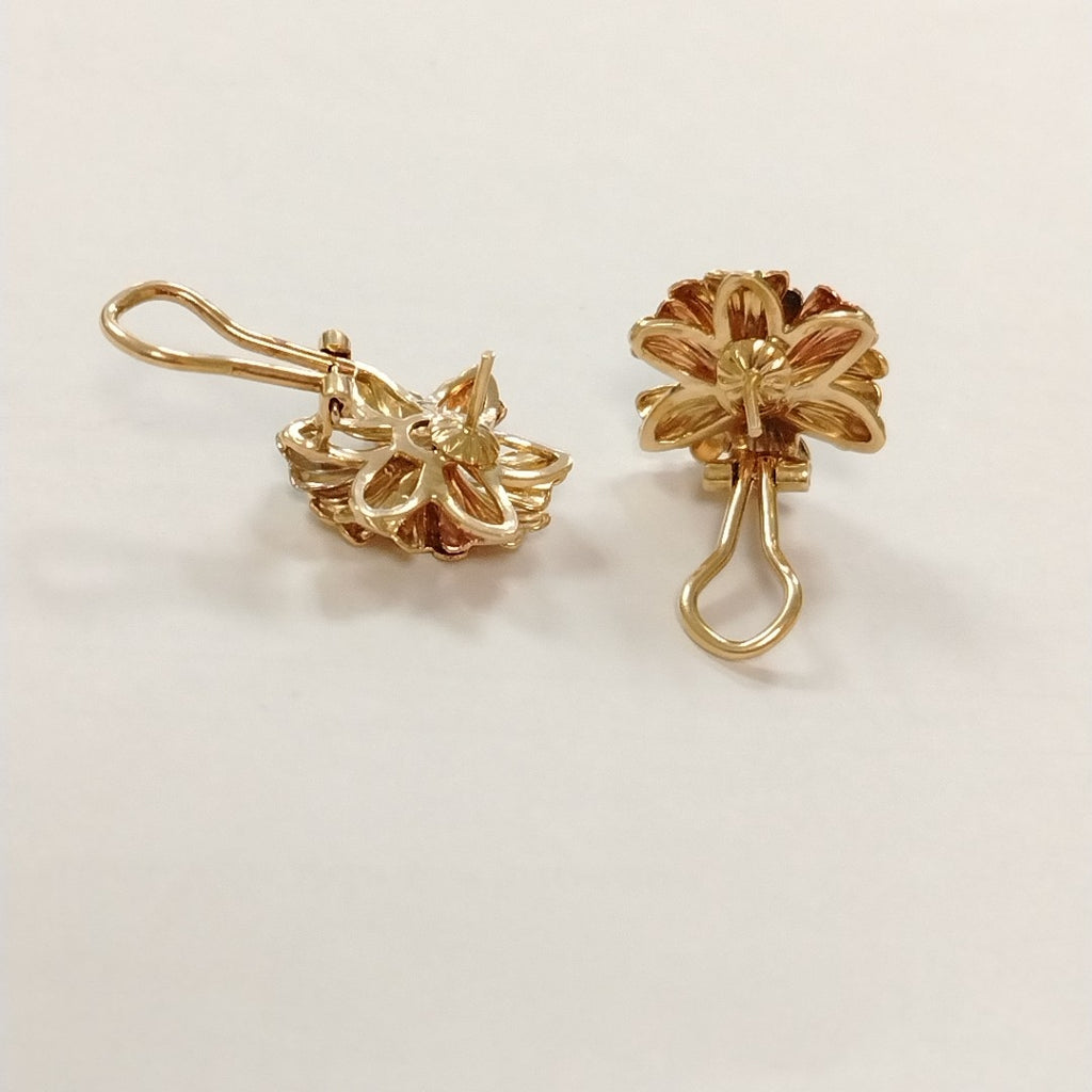 BROQUELES PAR ORO,ORO COMBINADO 14 K 9,80 GRMS (SEMINUEVO)