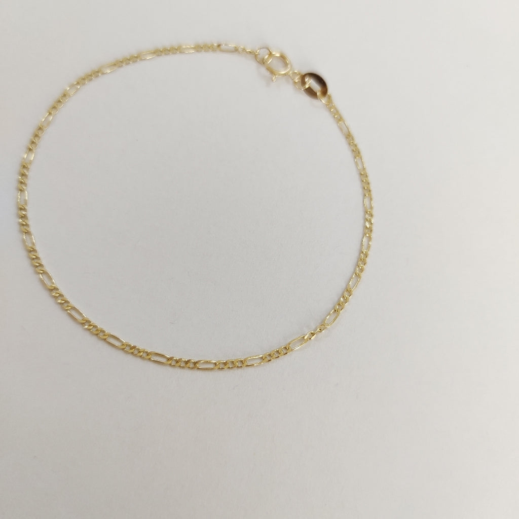 PULSERAS TEJIDO 3X1 ORO 14K 16 CM 0.9 GR (NUEVO)