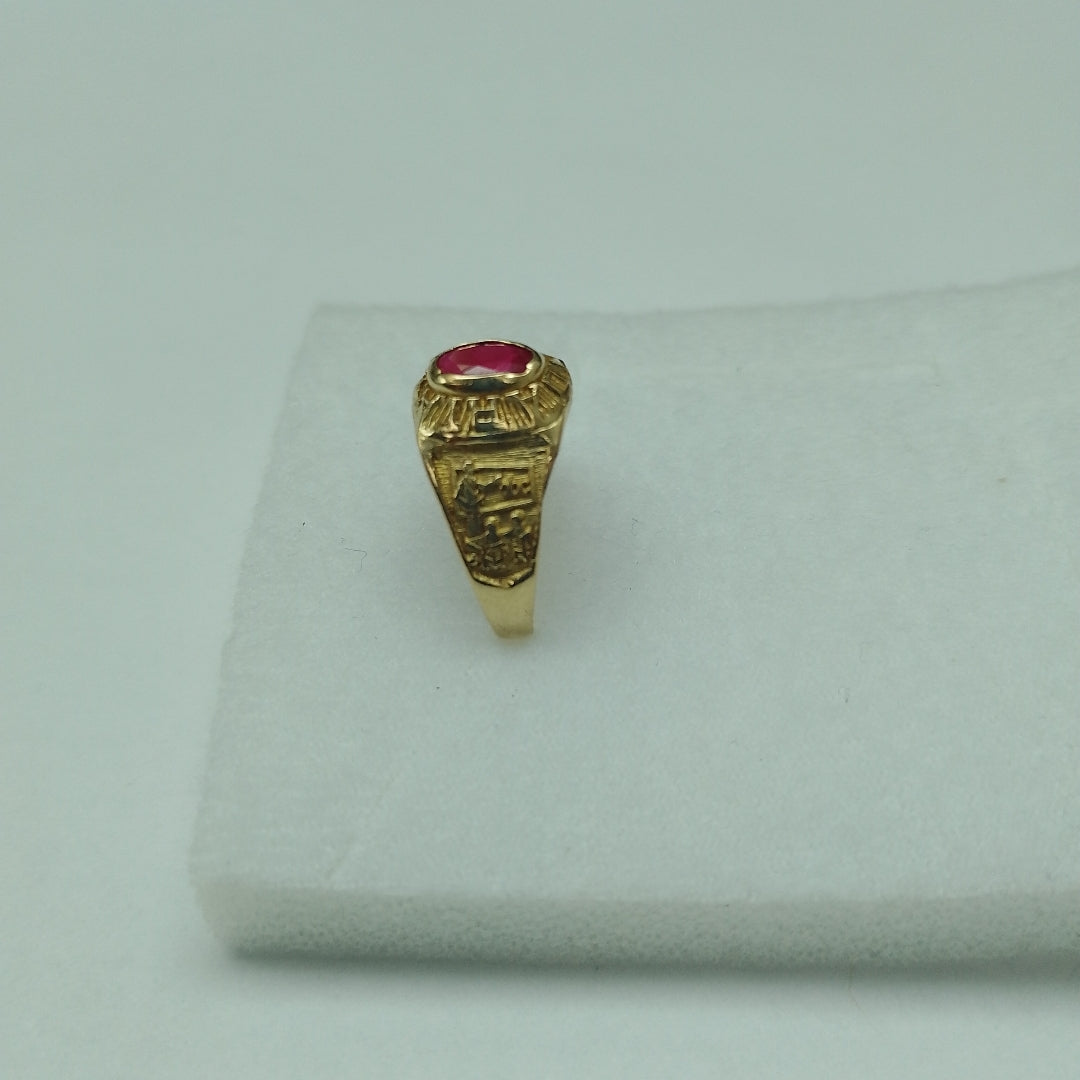 ANILLO DE GRADUACIÓN ORO 10 K 2,10 GRMS (SEMINUEVO)