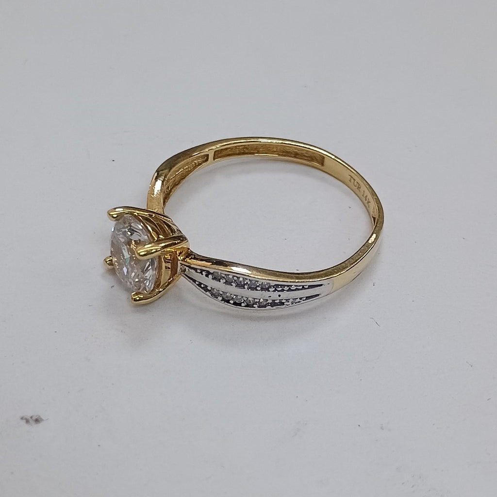 SOLITARIO ORO 14 K 1.7 GRMS (SEMINUEVO)