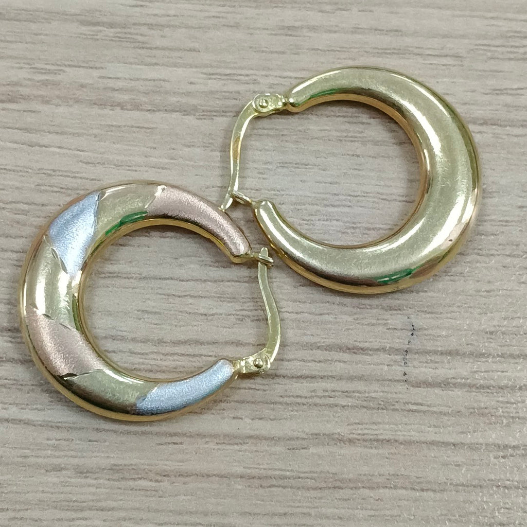 ARRACADAS PAR ORO 14 K 2.6 GRMS (SEMINUEVO)