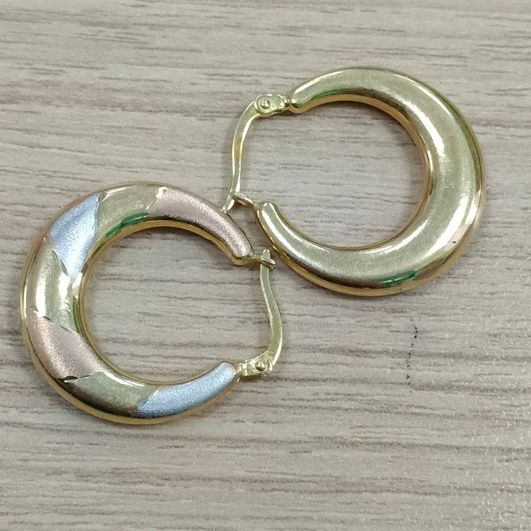 ARRACADAS PAR ORO 14 K 2.6 GRMS (SEMINUEVO)