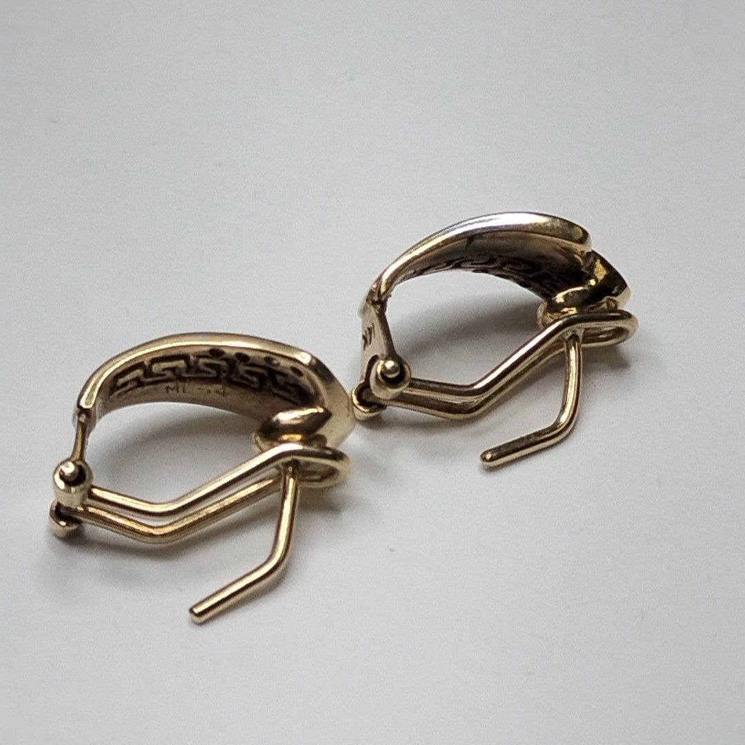 ARETES PAR ORO 14 K 4.6 GRMS (SEMINUEVO)