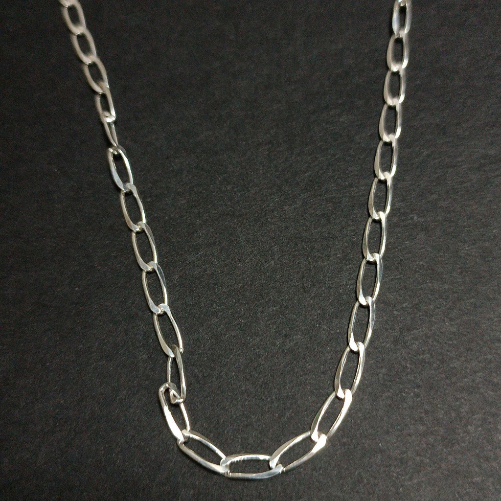 CADENA TEJIDO ESLABONES PLATA .925 60 CM 10.8 GR (NUEVO)