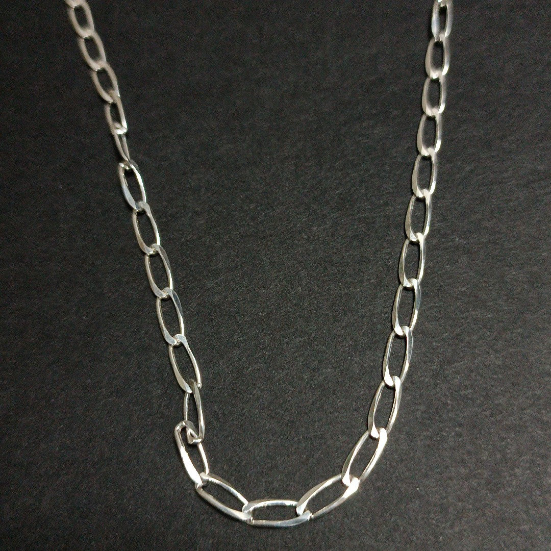 CADENA TEJIDO ESLABONES PLATA .925 60 CM 10.8 GR (NUEVO)