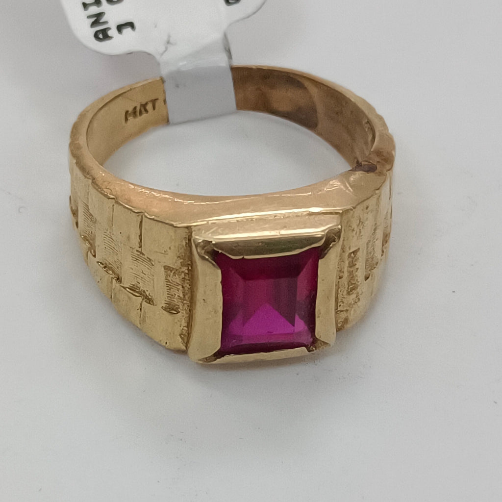 ANILLO ORO 14 K 7.3 GRMS (SEMINUEVO)