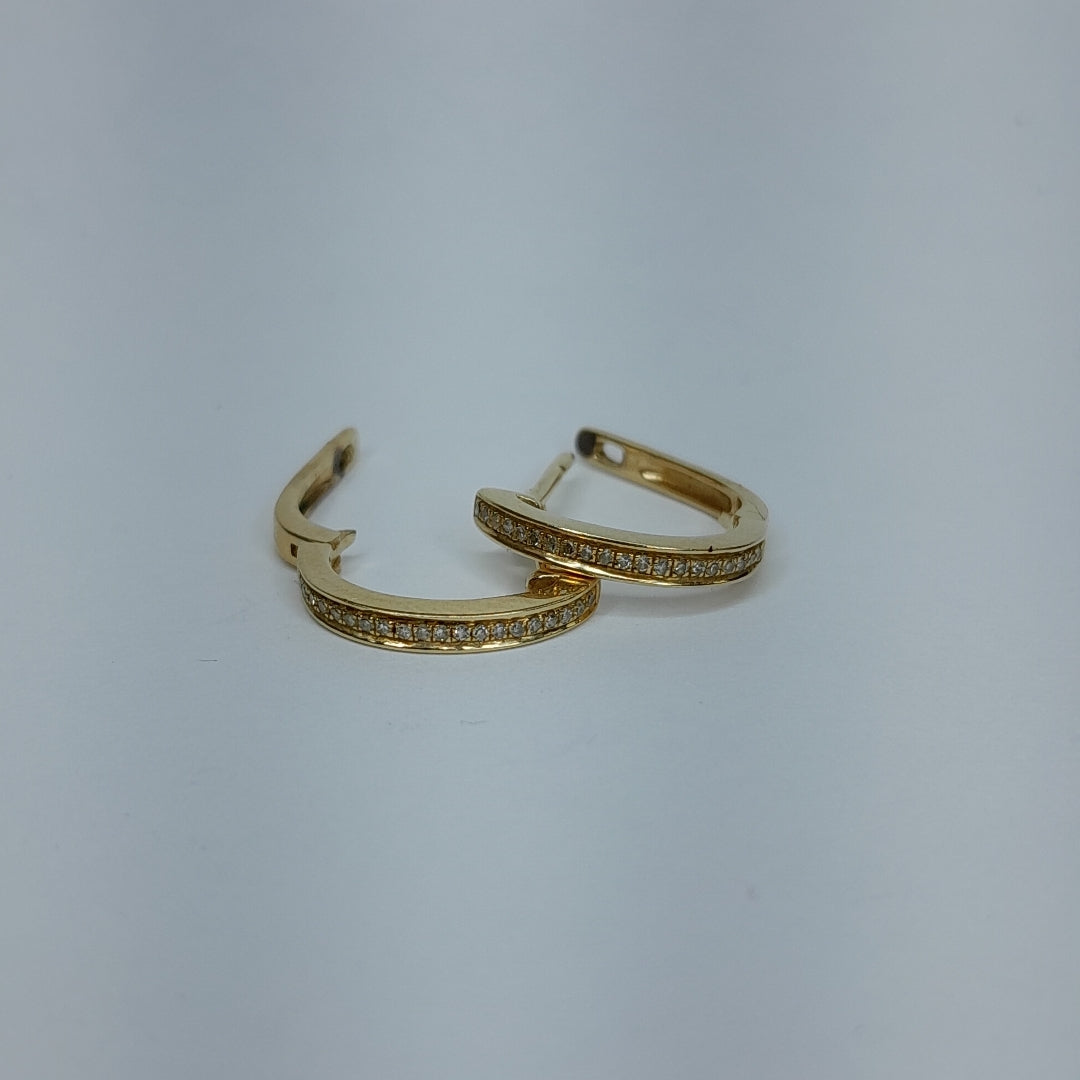 ARRACADAS PAR ORO 14 K 2 GRMS (SEMINUEVO)