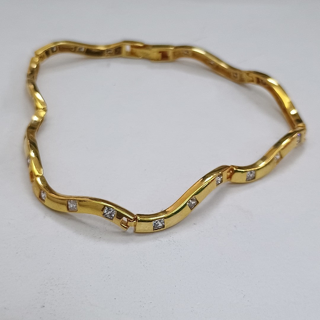 PULSERA RIGIDA ORO 10 K 7,40 GRMS (SEMINUEVO)