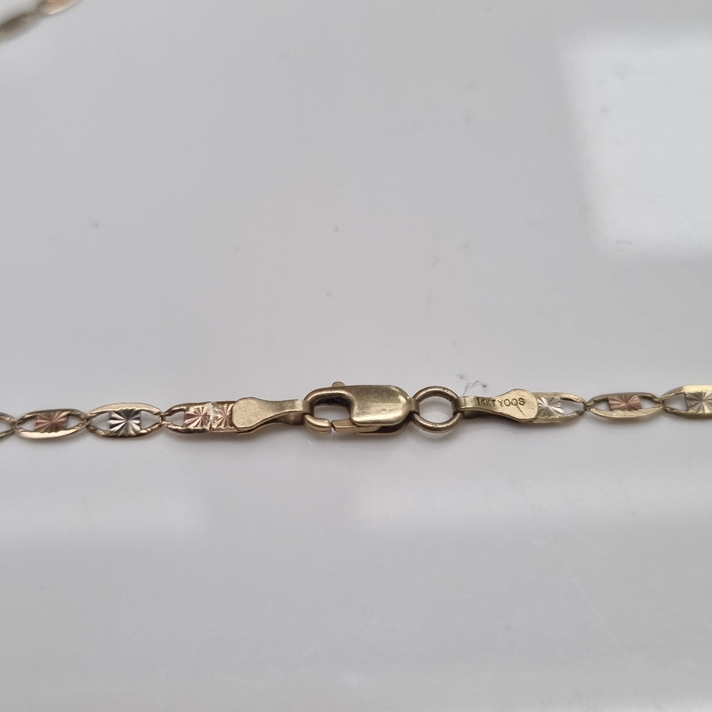 CADENA ORO, ORO COMBINADO 10 K 4.5 GRMS (SEMINUEVO)