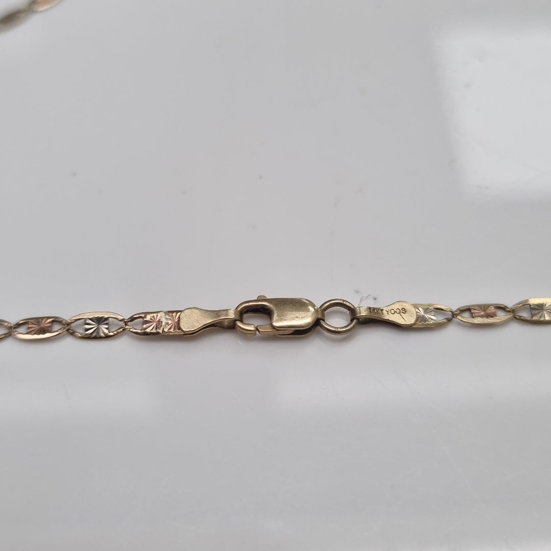 CADENA ORO, ORO COMBINADO 10 K 4.5 GRMS (SEMINUEVO)