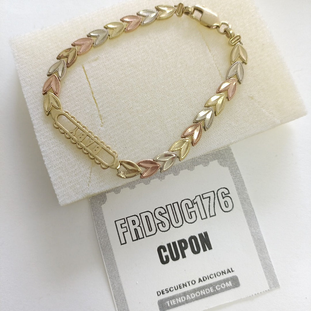 PULSERA ORO COMBINADO 10 K 4,80 GRMS (SEMINUEVO)