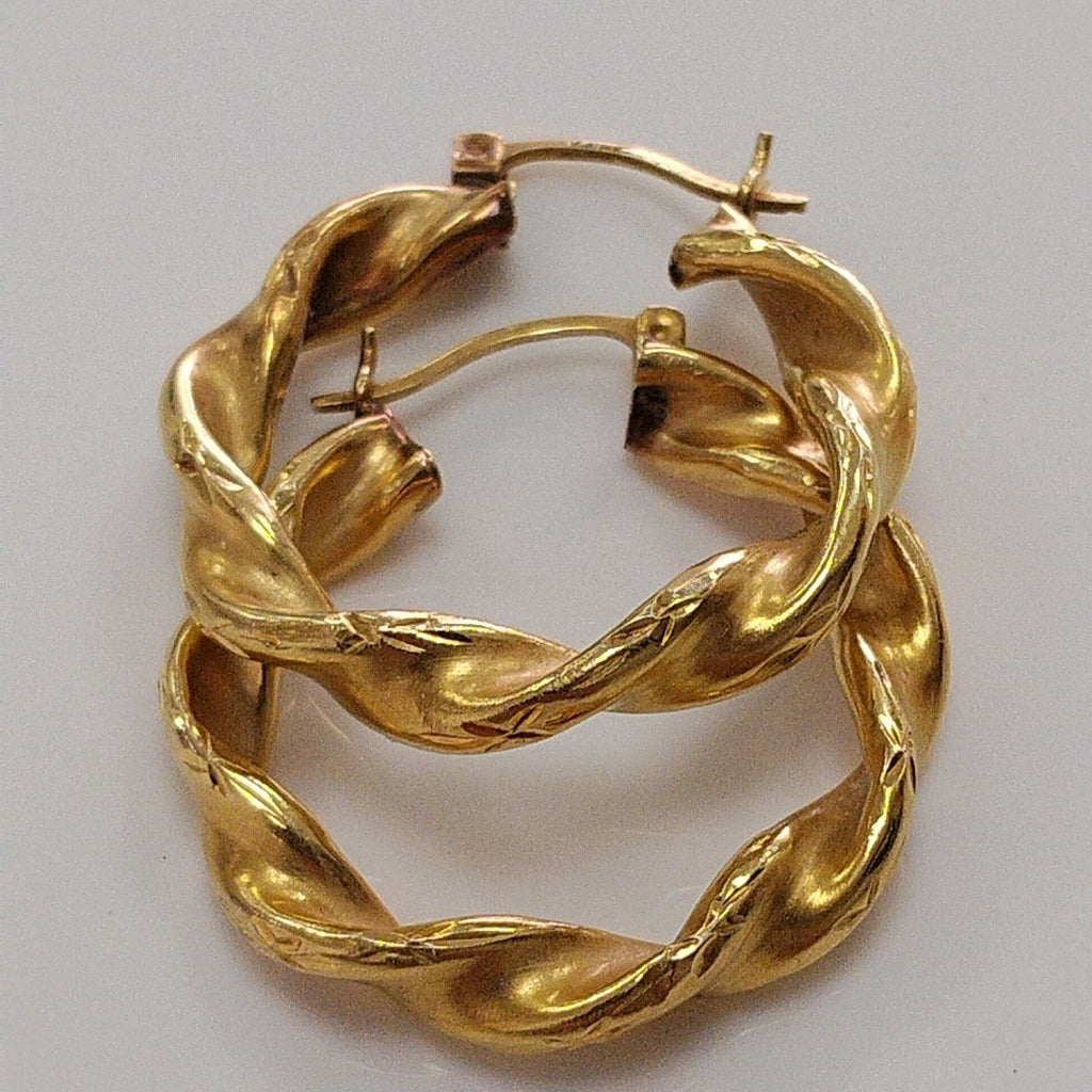 ARRACADAS PAR ORO 14 K 3.3 GRMS (SEMINUEVO)