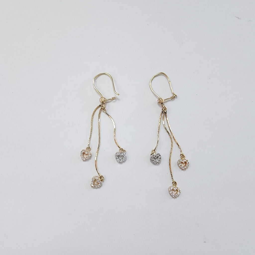 ARETES PAR ORO 14 K 2.2 GRMS (SEMINUEVO)