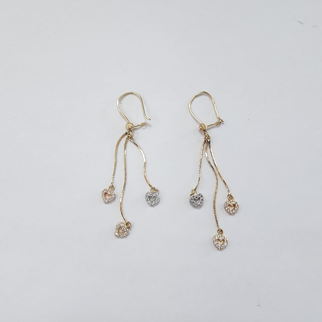ARETES PAR ORO 14 K 2.2 GRMS (SEMINUEVO)