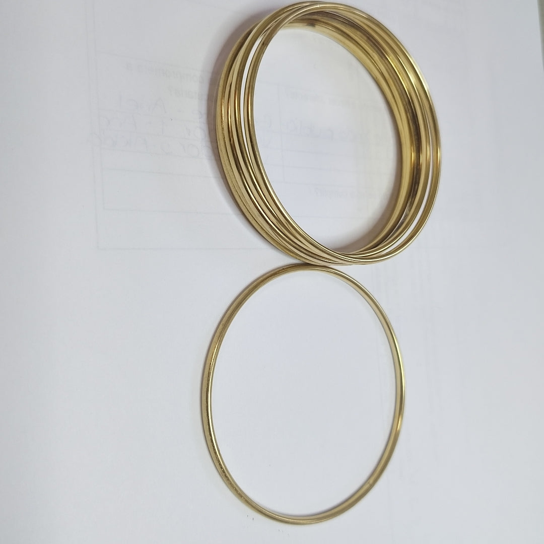 SEMANARIO DE PULSERAS ORO 14 K 38 GRMS (SEMINUEVO)